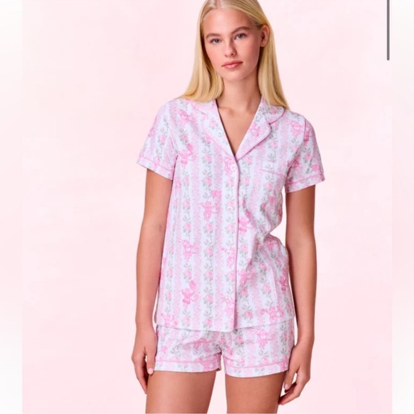 LoveShackFancy X Roller Rabbit Heirloom Monkey Polo Pajamas NWT Medium - Picture 1 of 11